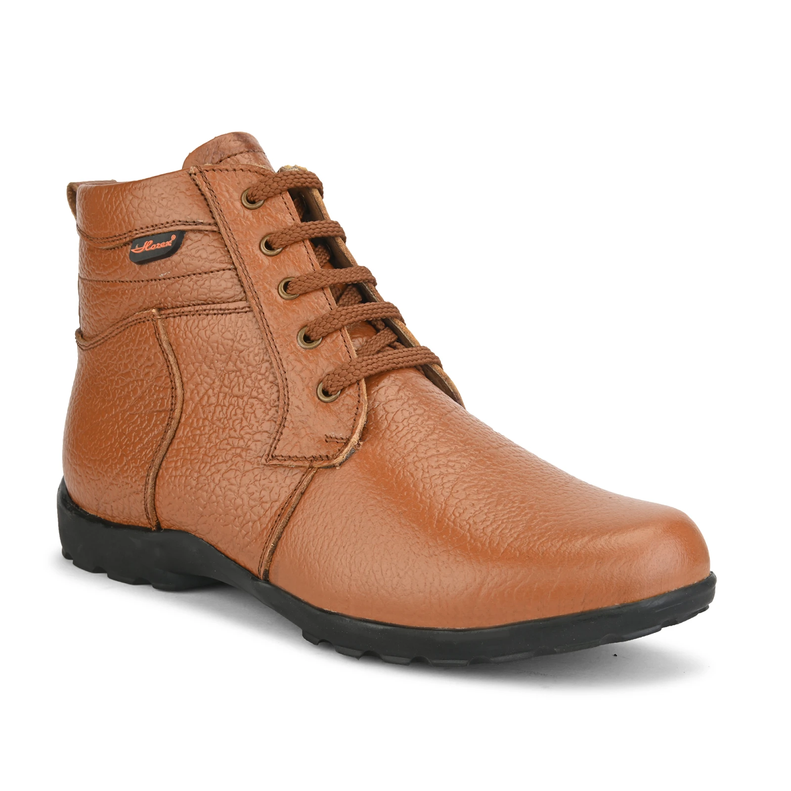 Elegant Leather Ankle Boots - Men's Casual Comfort Lace-Up Boots